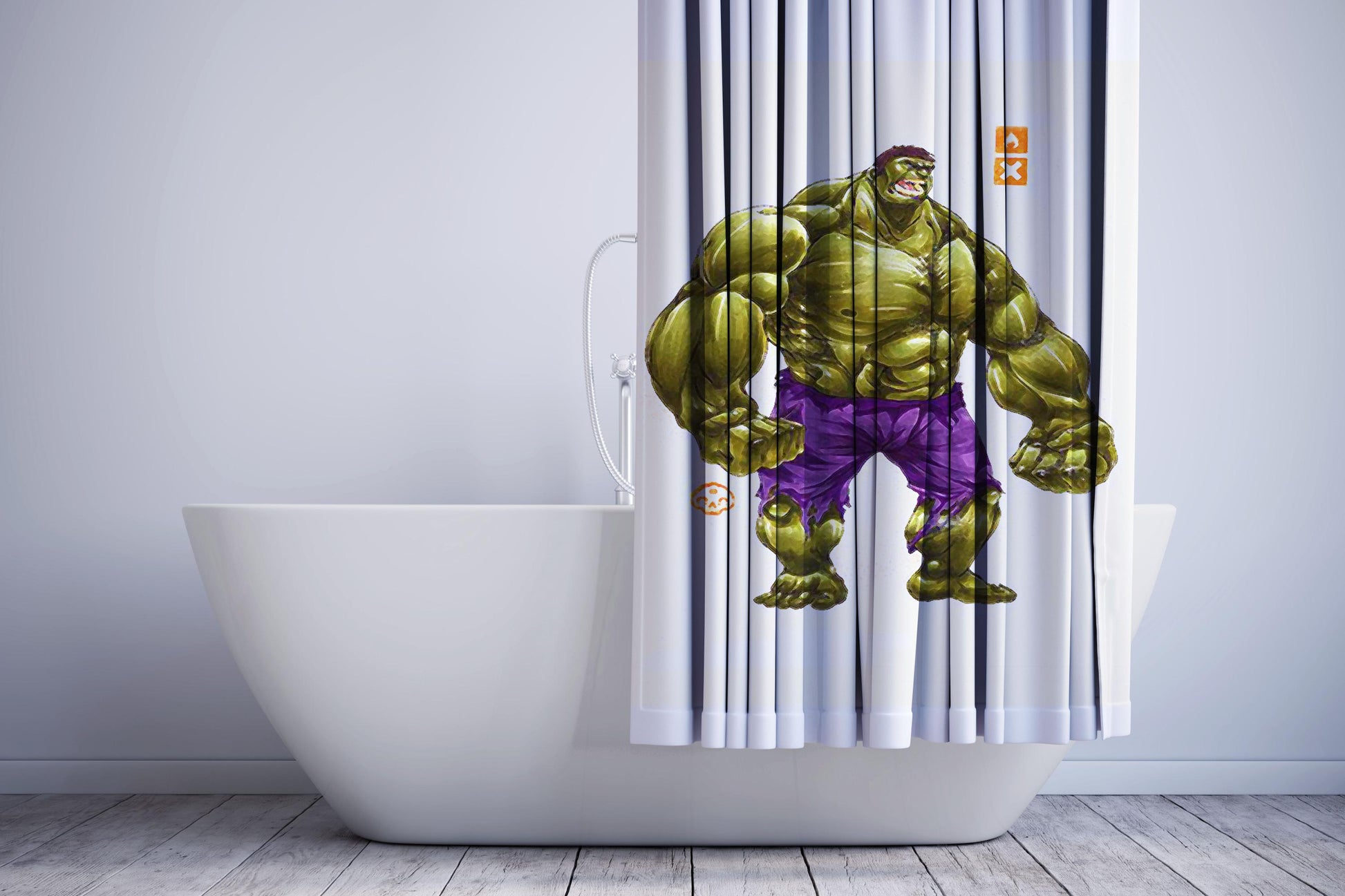 Bad Hulk Shower Curtain