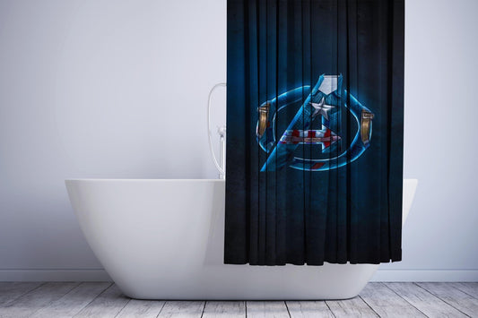 Captain America All Stars Shower Curtain