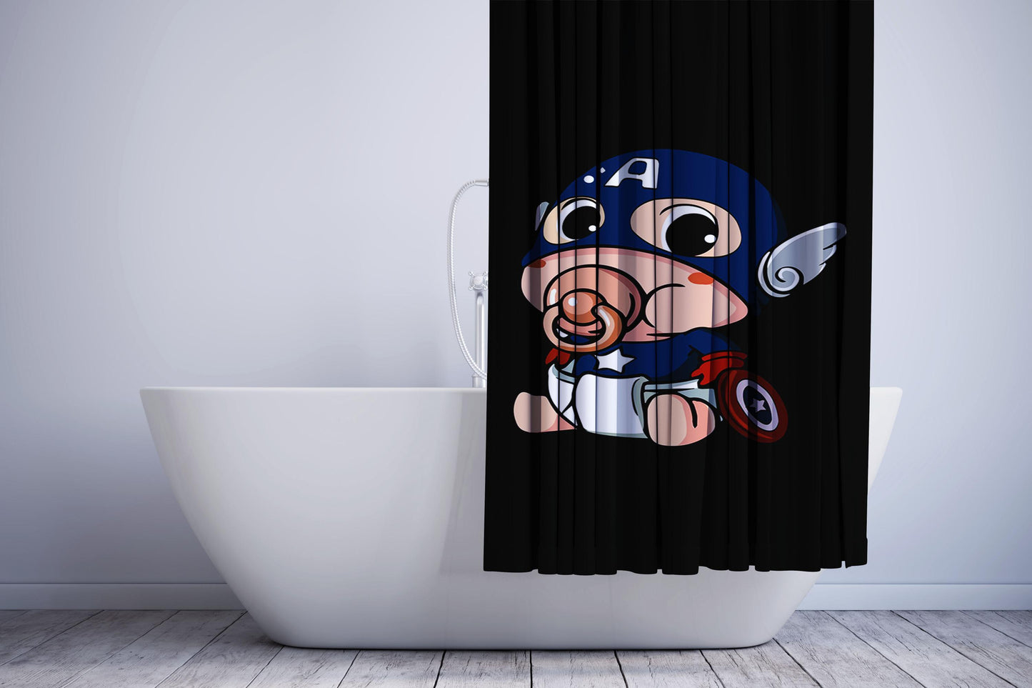 Captain America Bucky Shower Curtain