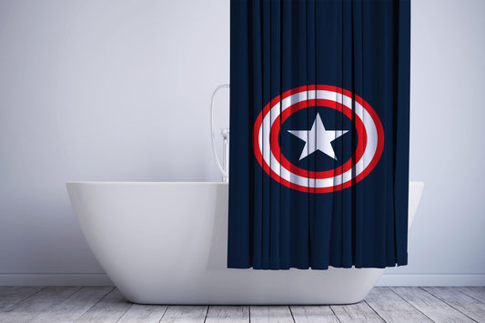 Captain America In War Shower Curtain