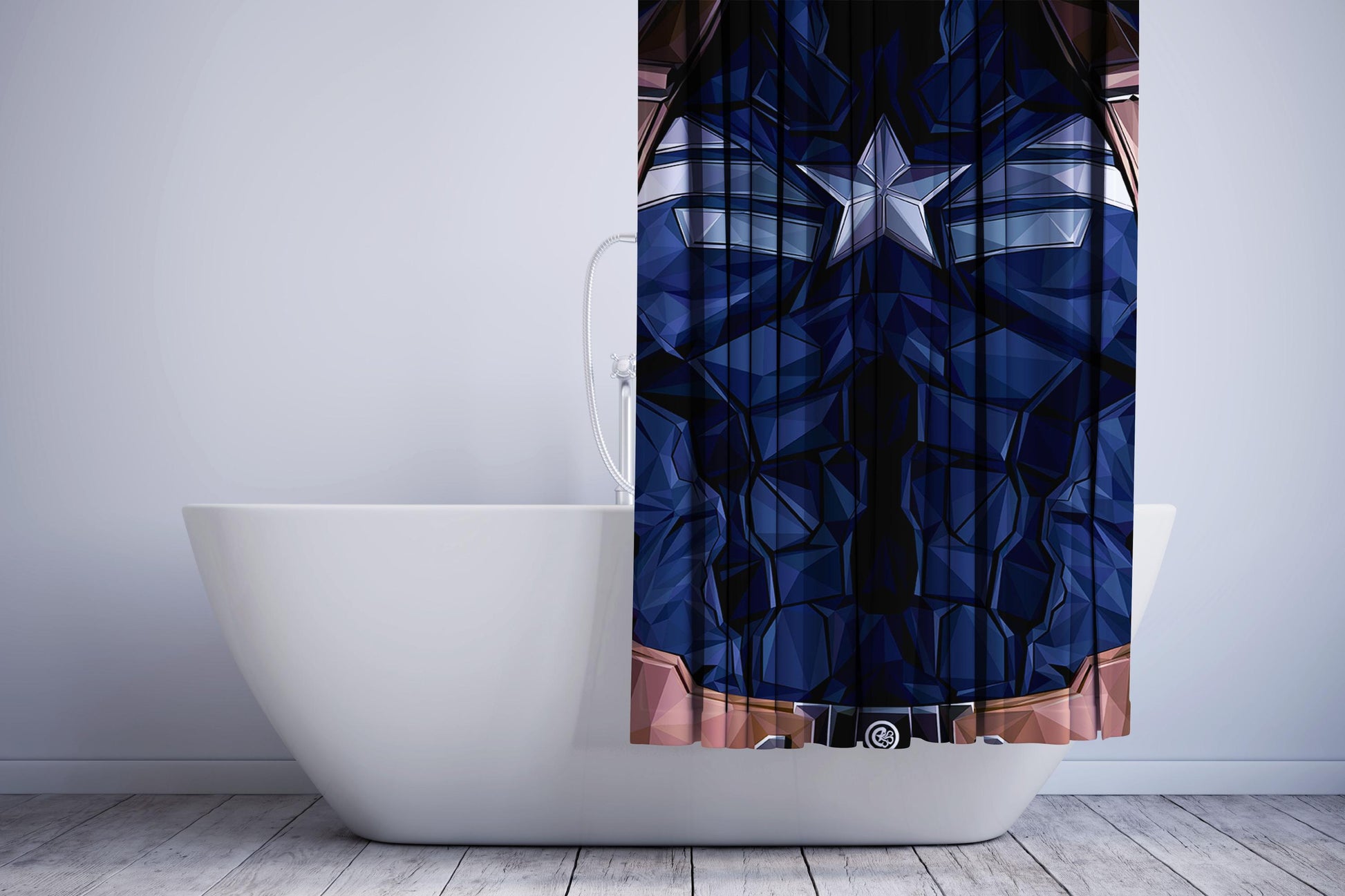 Captain America The First Avenger Art Colour Shower Curtain