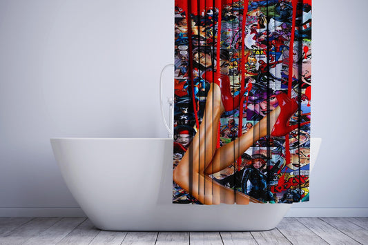 Captain America The First Avenger Shield Shower Curtain