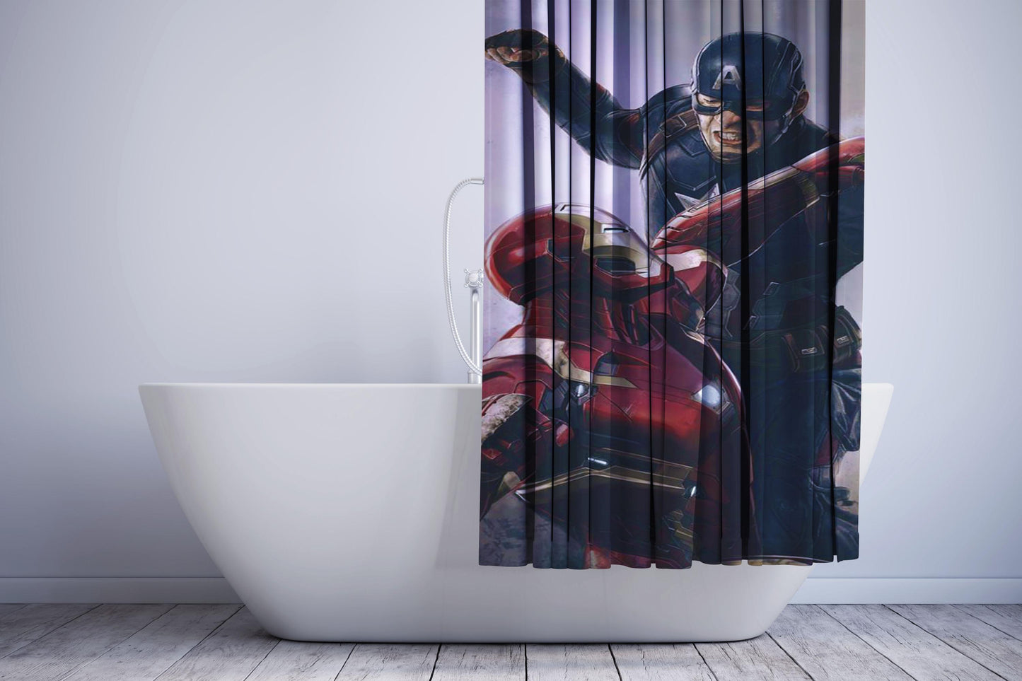 Captain America The Winter Soldier Shower Curtain