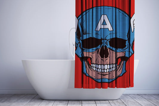 Captain Amerikilled Shower Curtain