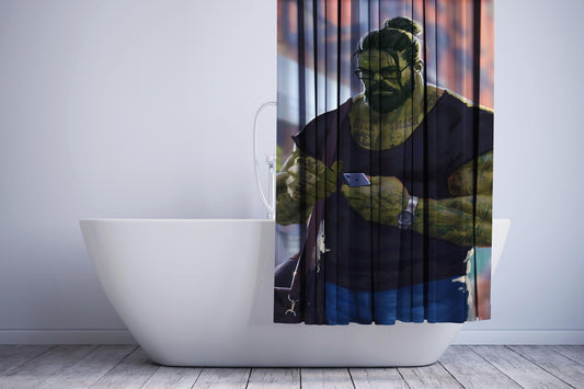 Cool Modern Style Hulk Shower Curtain