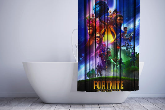 Fortnite X Avengers Fanart Poster Shower Curtain