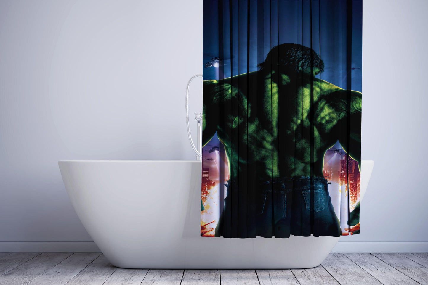 Green Hulk Shower Curtain