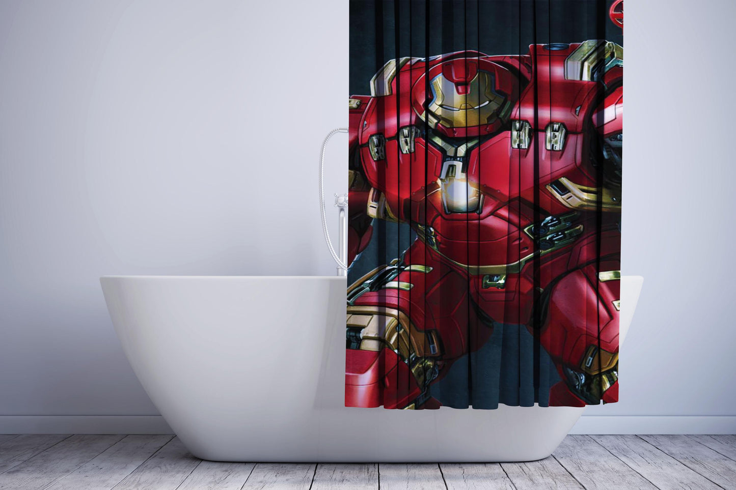 Hulk Buster Iron Man Shower Curtain