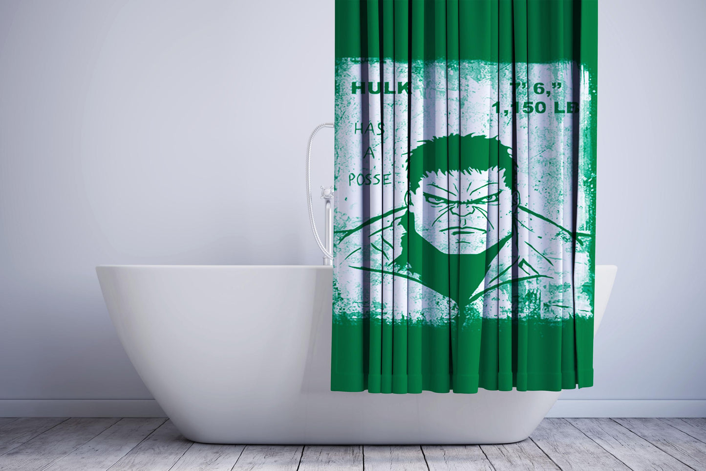 Hulk Has A Posse Shower Curtain