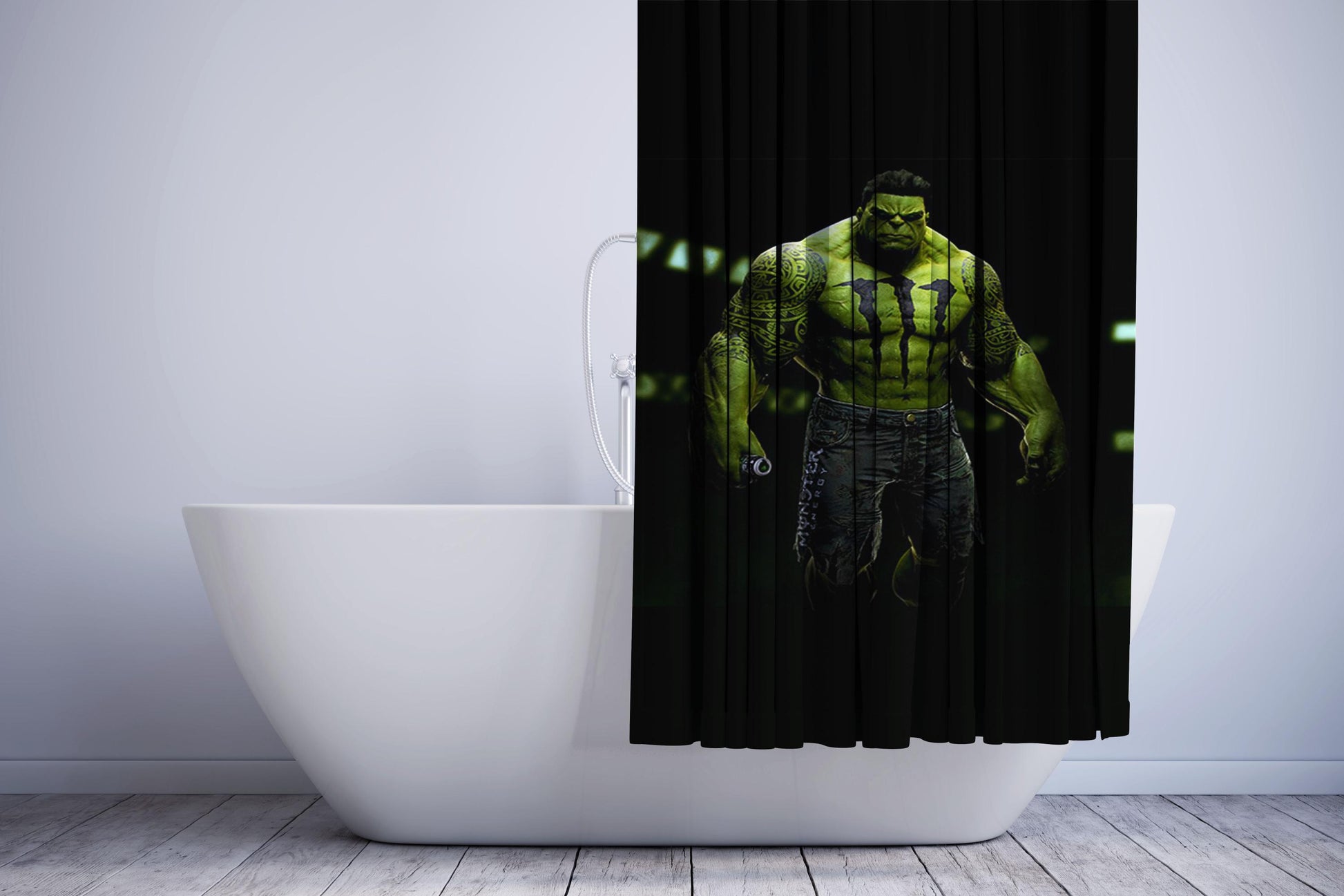 Hulk The Monster Shower Curtain