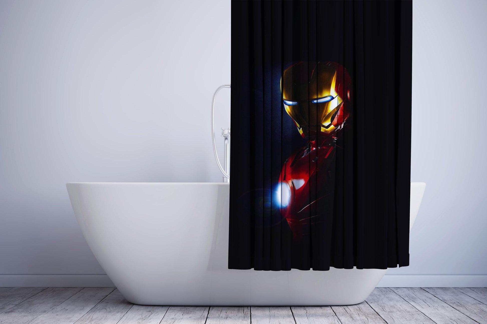 Iron Man Hd Wallpaper Shower Curtain