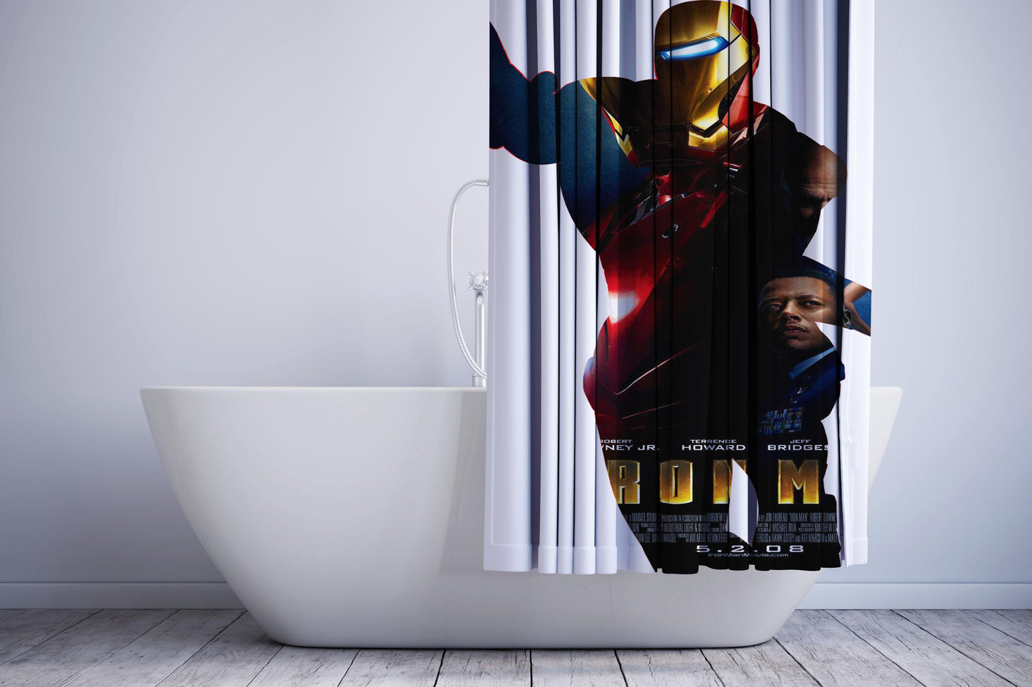 Iron Man Poster Shower Curtain