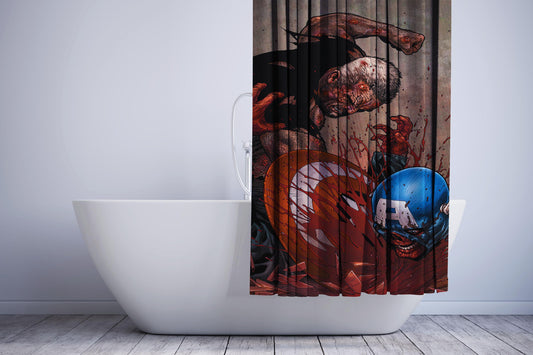 Logan Kill Captain America Shower Curtain