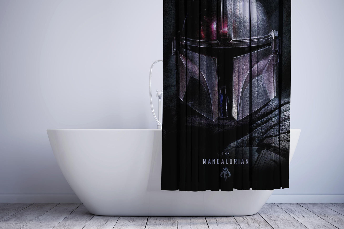 Mandalorian Iron Shower Curtain