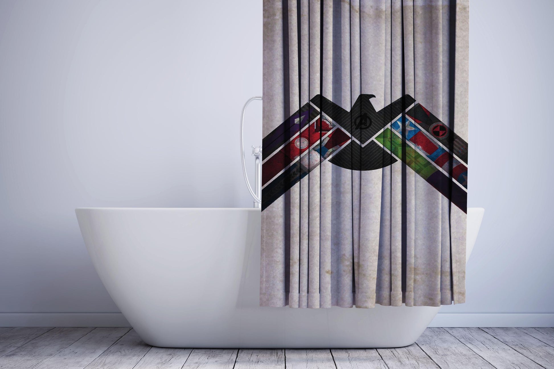 Marvel Shield Avengers Logo Shower Curtain