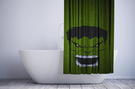 Minimalist Grunge Hulk Shower Curtain