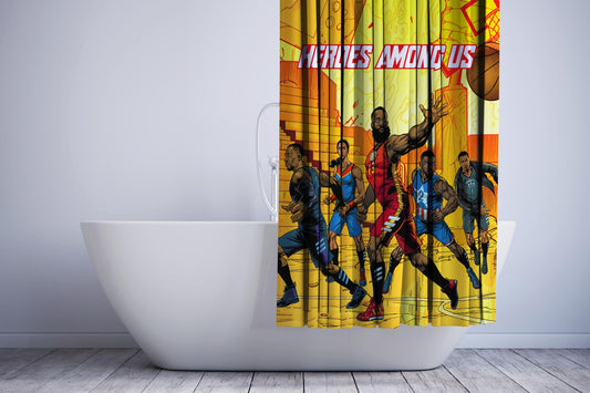 Nba Sport Marvel Avengers Cover Shower Curtain