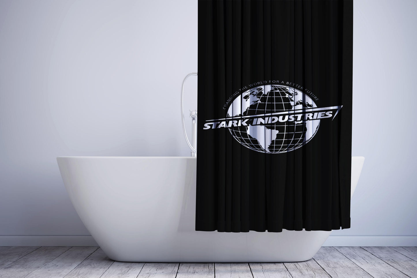 Stark Industries Iron Man Shower Curtain