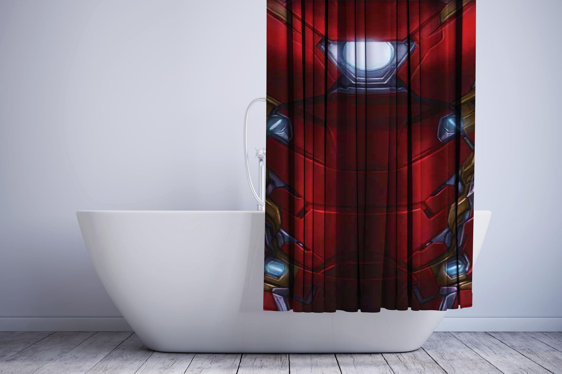 Suit Up Red Iron Man Mark Shower Curtain