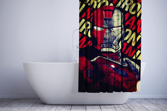 The Avanger Iron Man Shower Curtain