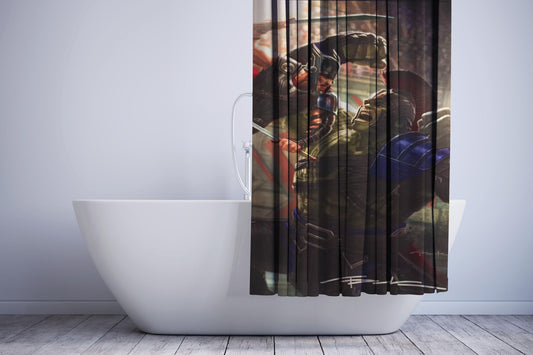 Thor Ragnarok Vs Hulk Ragnarok Shower Curtain