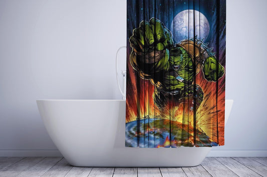 World War Hulk Art Shower Curtain