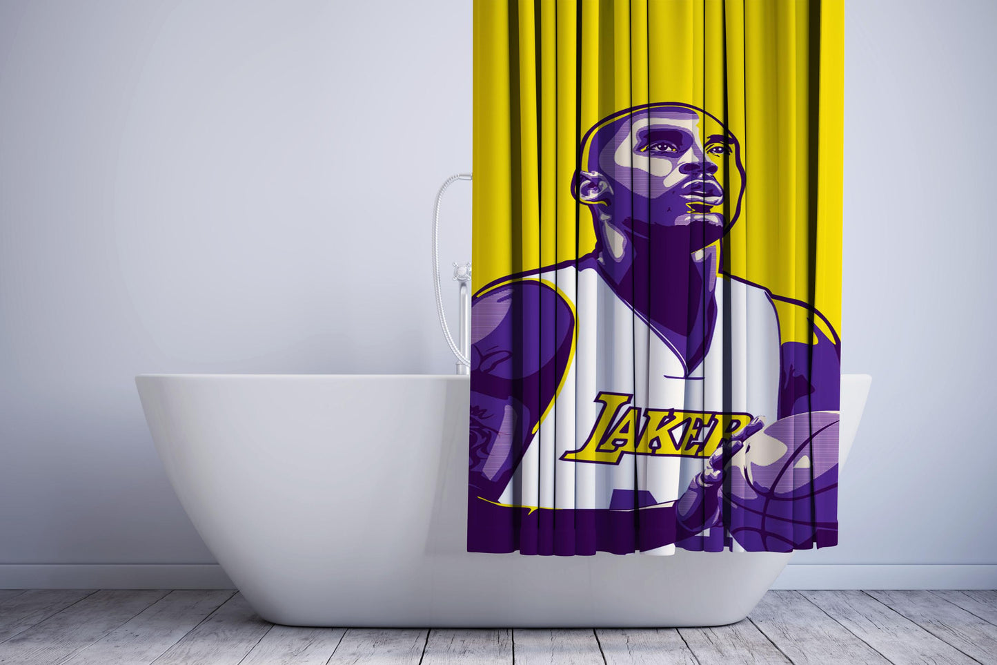 Black Mamba Lakers Kobe Bryant Nba Shower Curtain