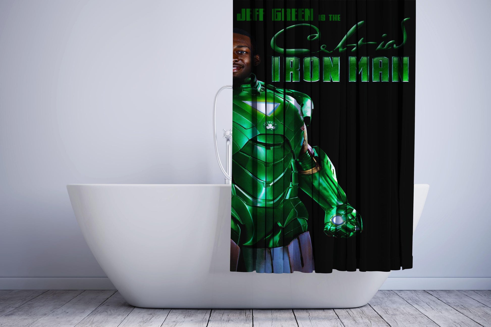 Iron Man Jeff Green Nba Shower Curtain