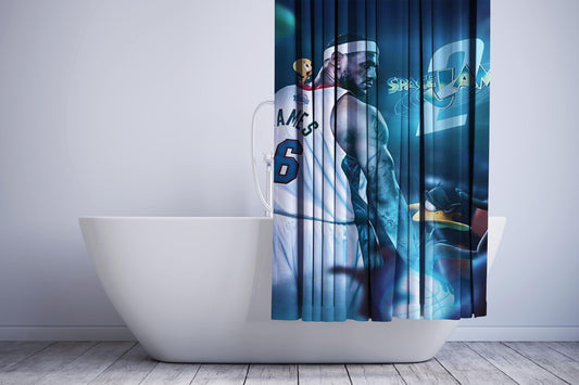 James Lebron Space Jam 2 Shower Curtain