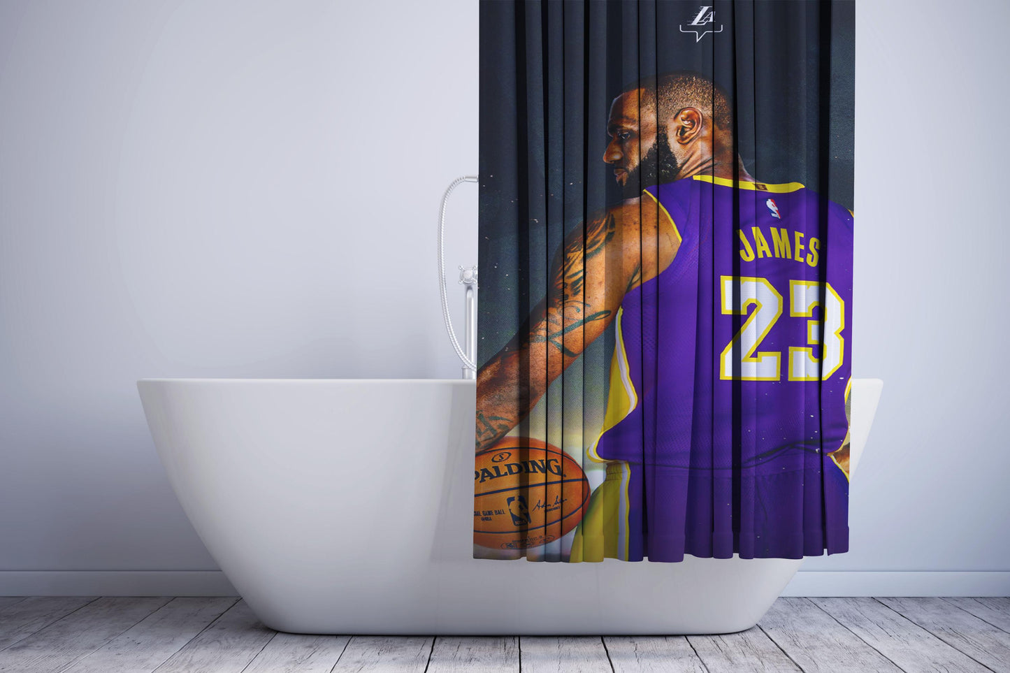 James Twenty Three Nba Legend Shower Curtain