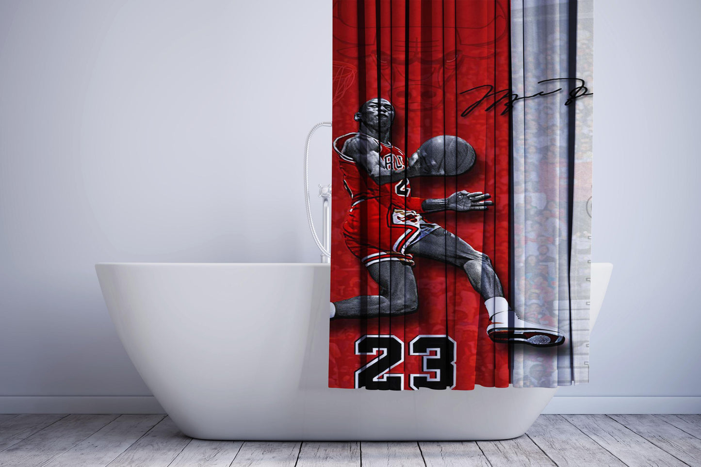 Jordan Player Nba 23 Shower Curtain