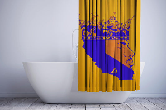 King James Lebron Lakers Team Nba Shower Curtain