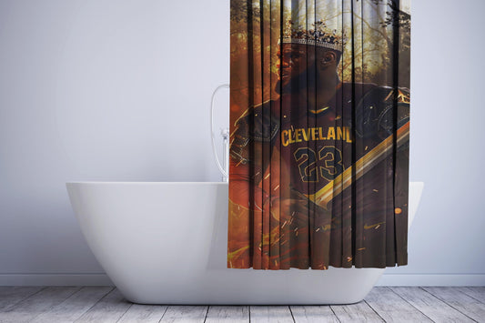 King Lebron James Shower Curtain