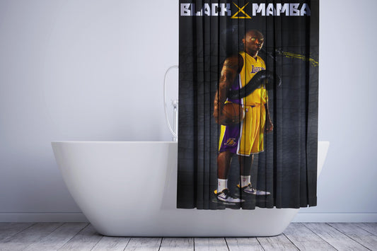 Kobe Bryan Nba X Black Mamba Shower Curtain