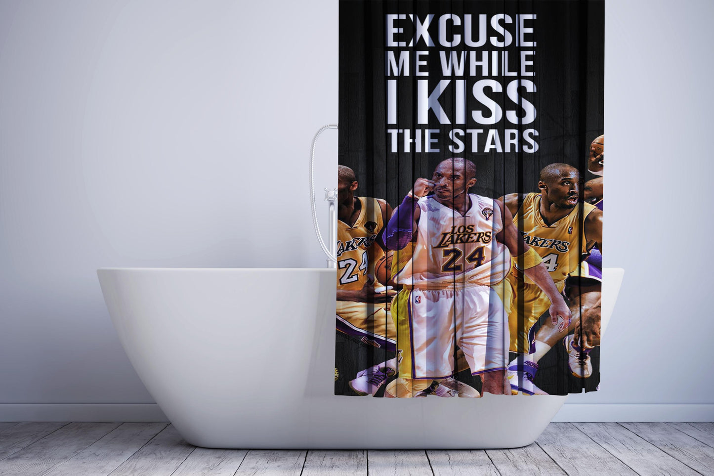 Kobe Bryant 30 Quote Shower Curtain