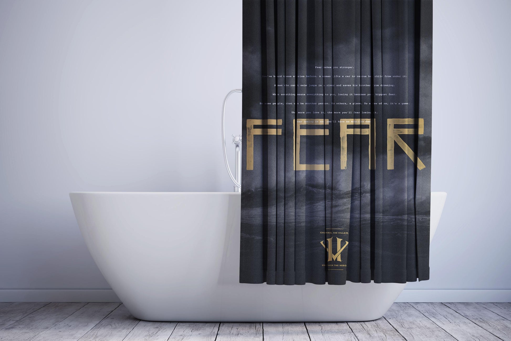 Kobe Bryant Fear Herovillain Shower Curtain