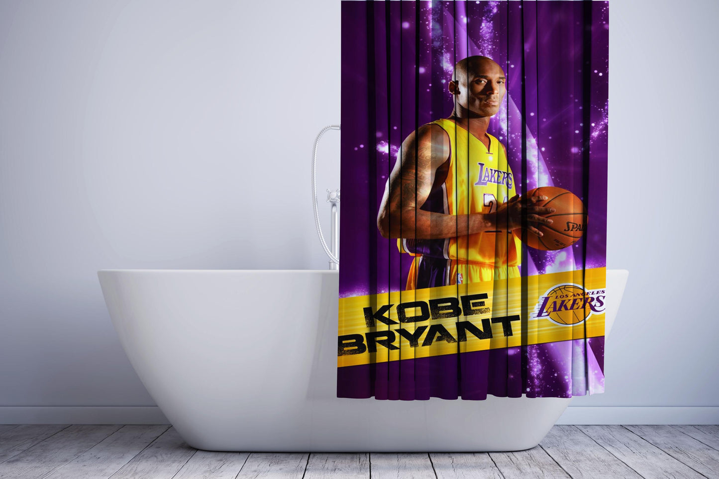 Kobe Bryant Lakers Nba Team Shower Curtain