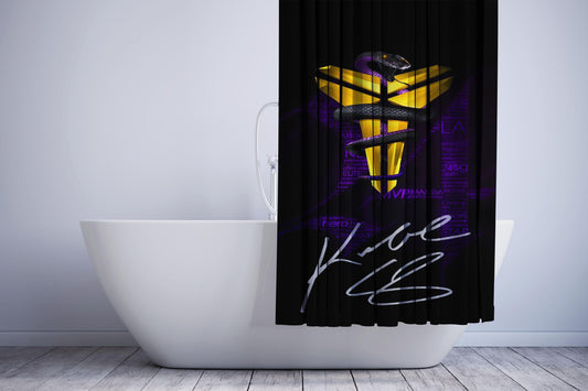 Kobe Bryant Nba Black Mamba Shower Curtain