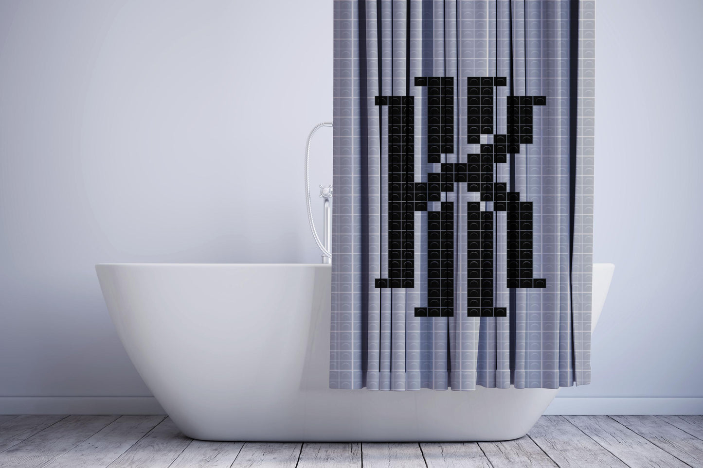 Kyrie Irving 8Bit Shower Curtain