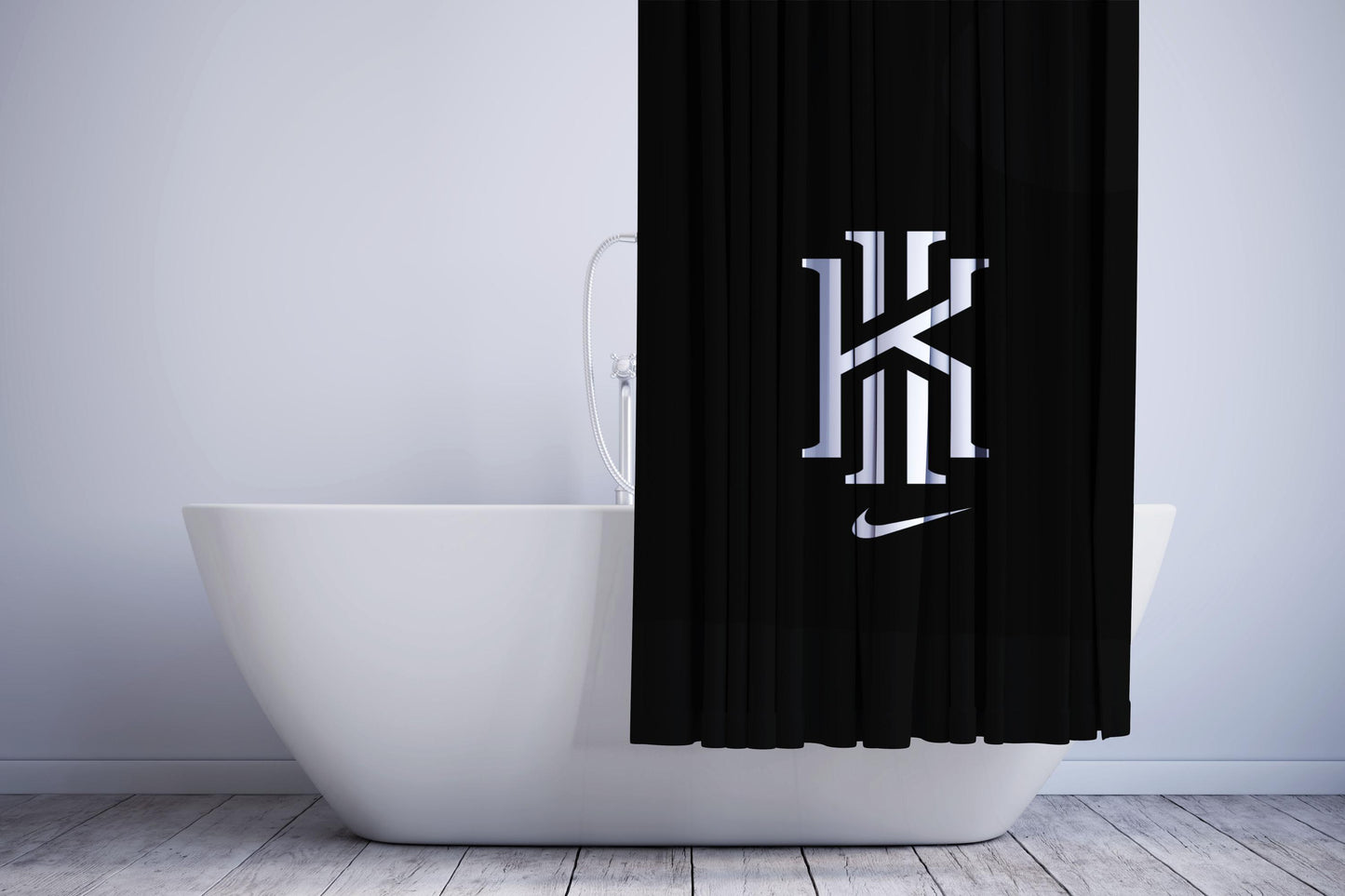 Kyrie Irving Nike Logo Shower Curtain