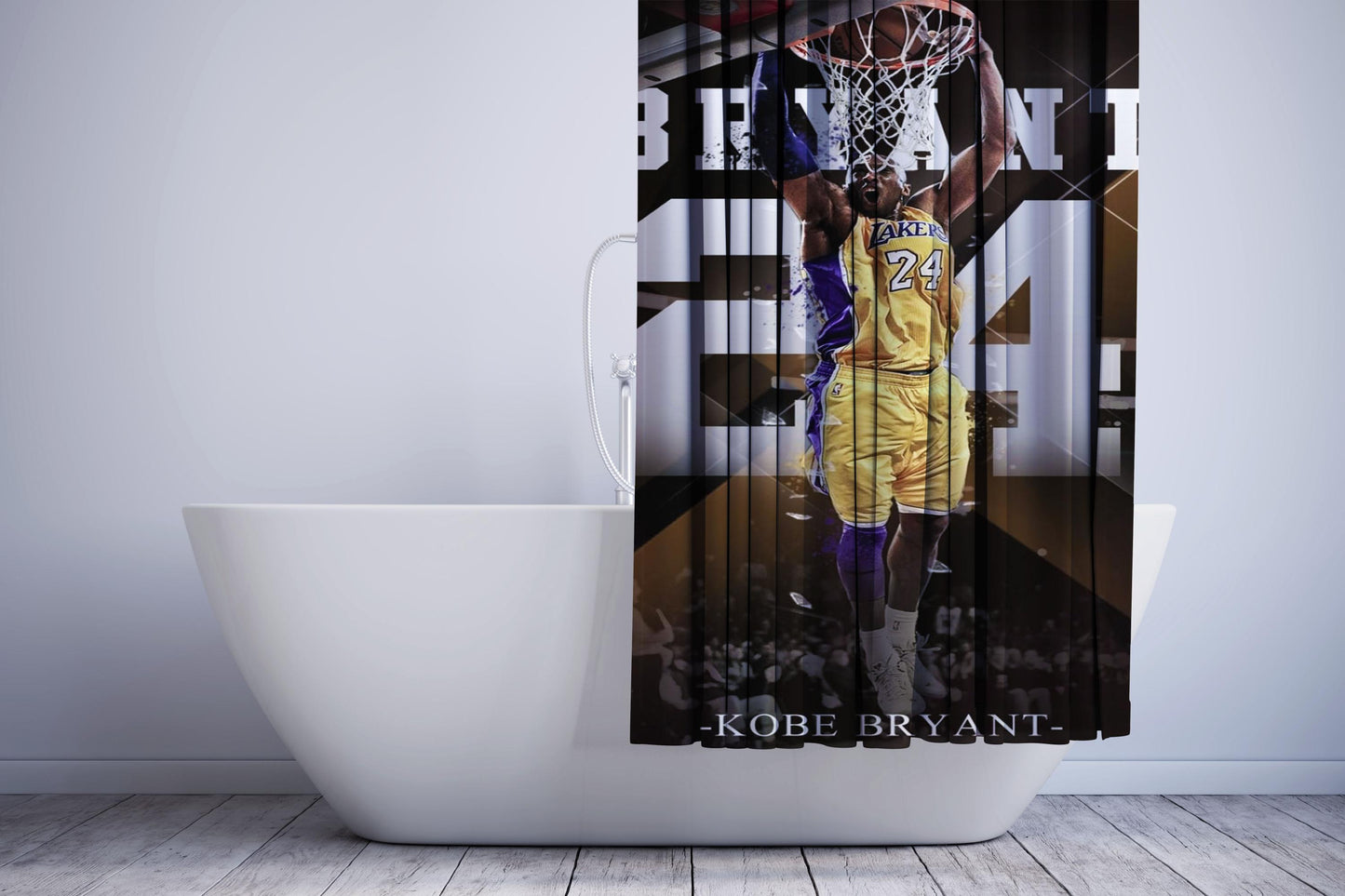 Lakers Hero Kobe Btyant Nba Legend Shower Curtain