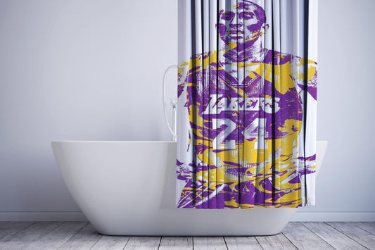 Lakers Kobe Bryant Overlay Shower Curtain