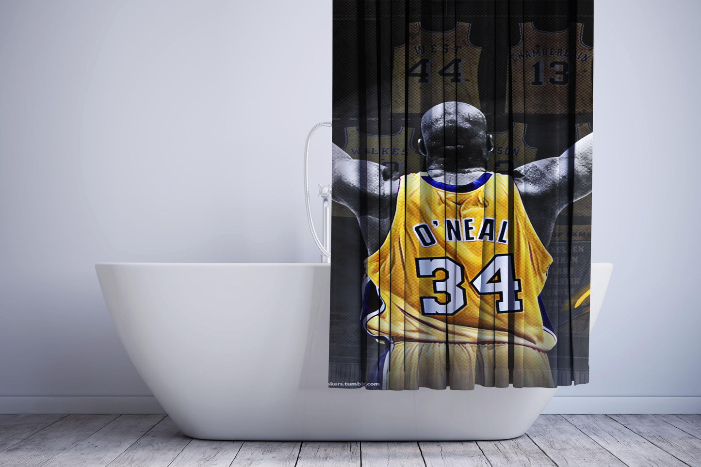 Lakers Team Number 34 Shower Curtain