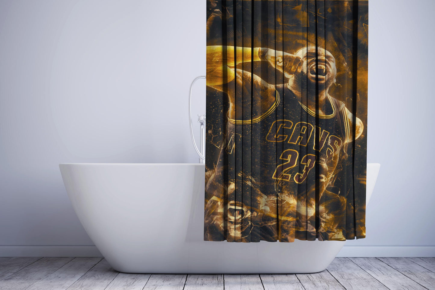 Lebron James Cleveland Cavs Shower Curtain