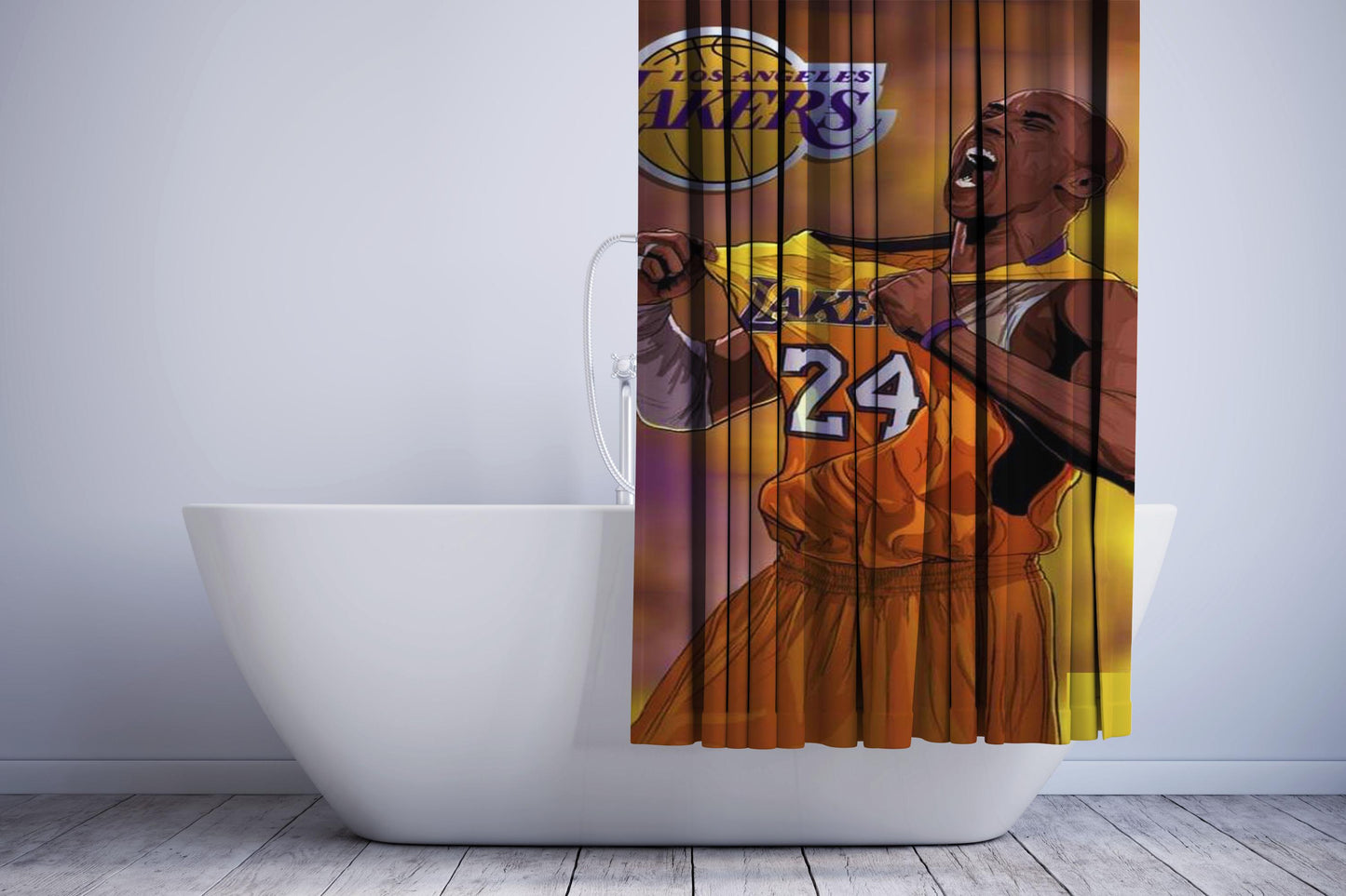 Painting Digital Kobe Bryant Shower Curtain