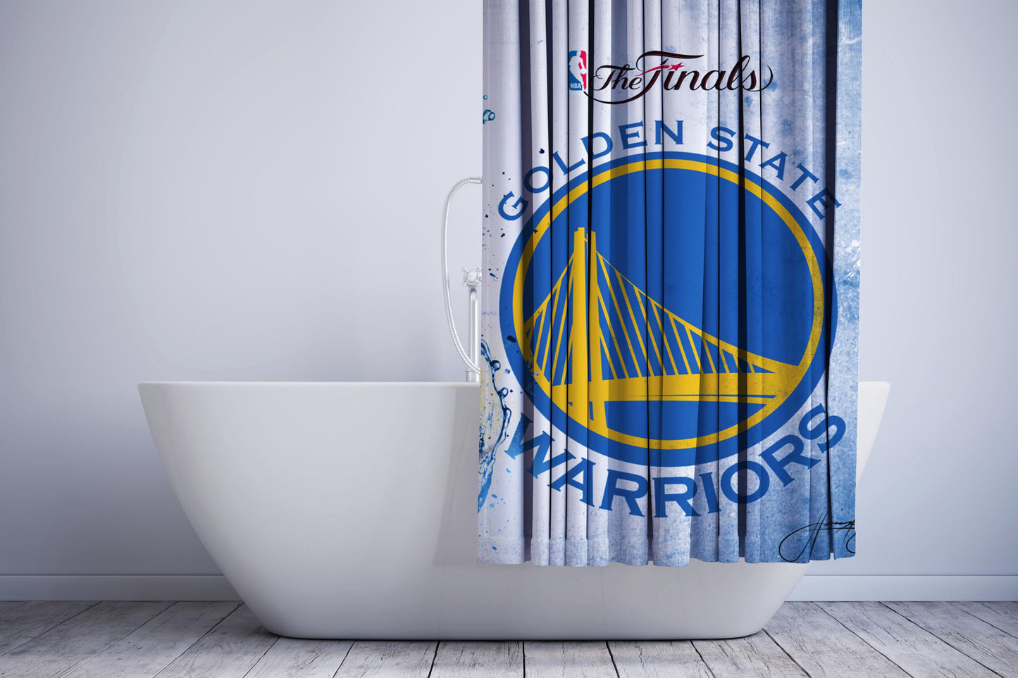 Stephen Curry Golden State Warriors Shower Curtain