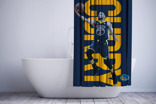 Stephen Curry Golden States Warriors Shower Curtain