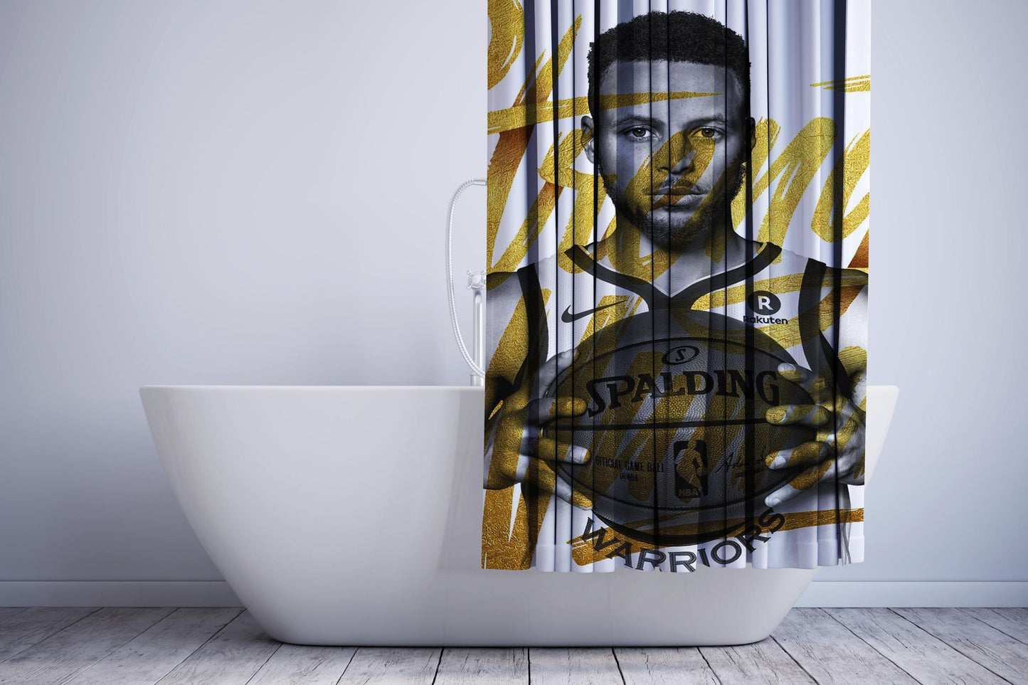 Stephen Curry Nba Player Shower Curtain