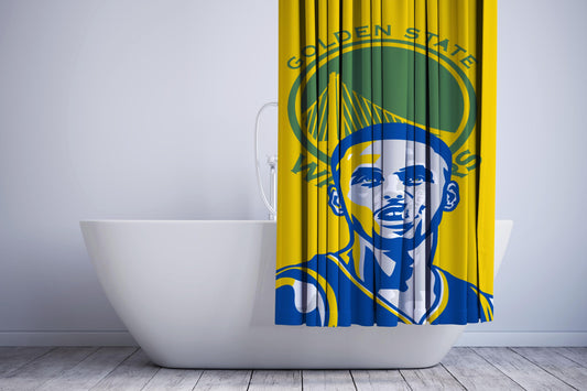 Stephen Curry Passion Illusration Shower Curtain