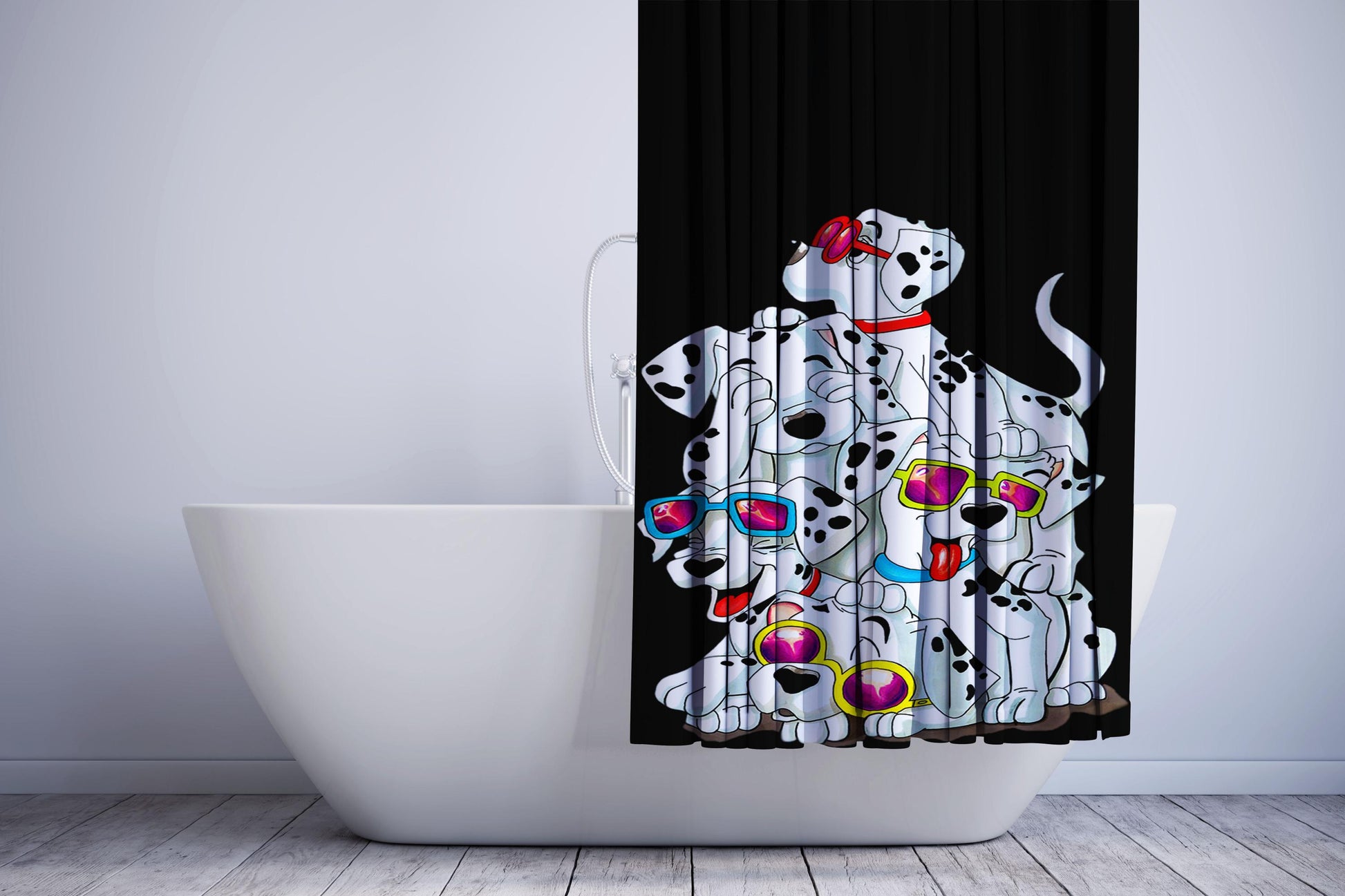 101 Dalmatians Cartoon Animation Shower Curtain